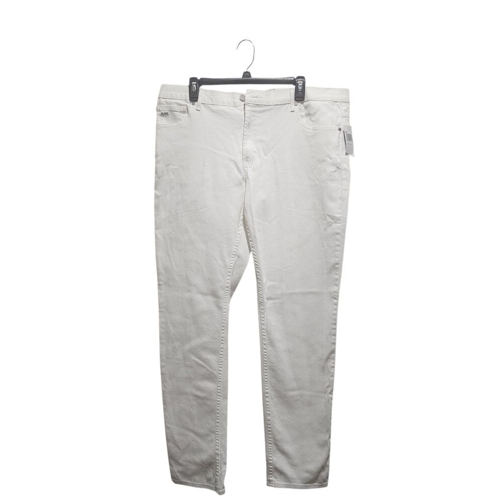 Michael Kors White Slim Fit Jeans Men’s 38x34 Clean Minimal Denim NWT
